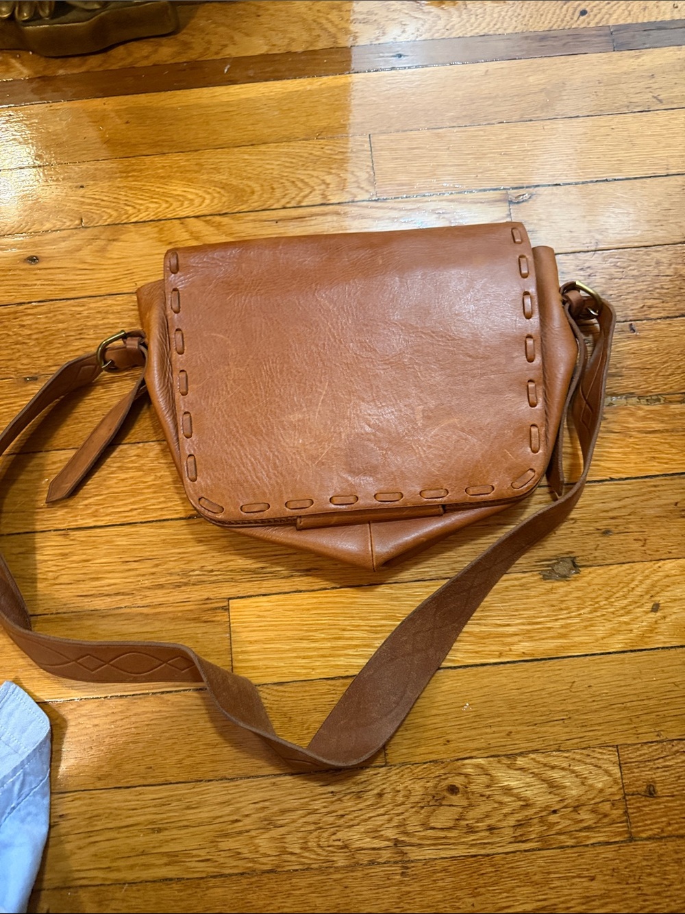 Madewell Tan Leather Crossbody Bag